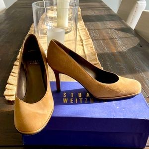 Authentic  Stuart Weitzman Barbie Suede Pumps 7.5